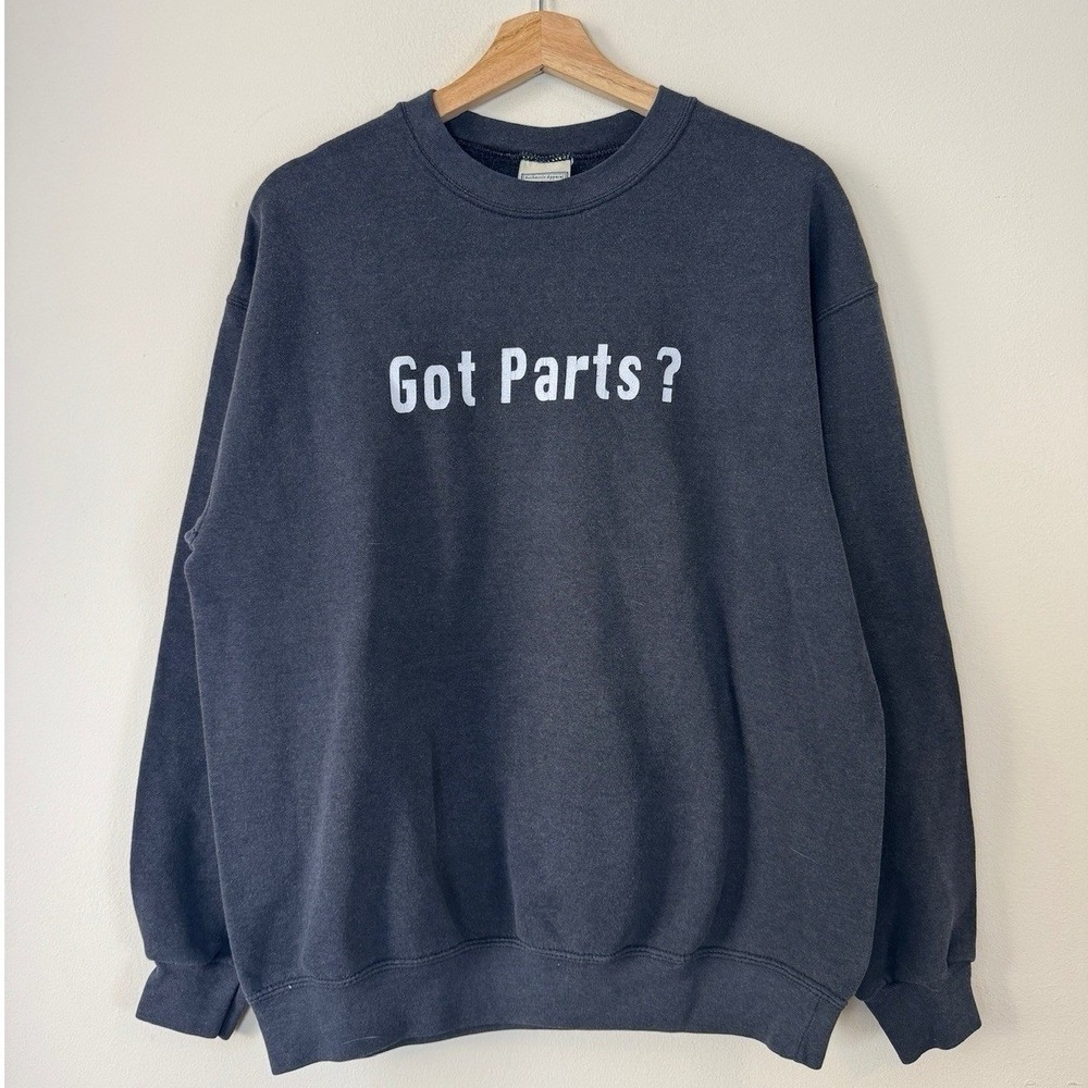 Vintage Wilson Auto Parts‎ Double Sided Lee Heavy Black Sweatshirt